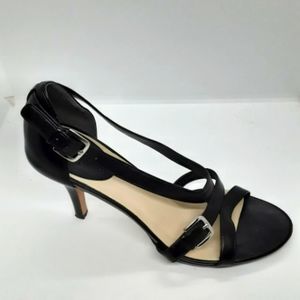 Cole Haan Nike Air Women's Leather Strappy Black Sandals Size 10,5